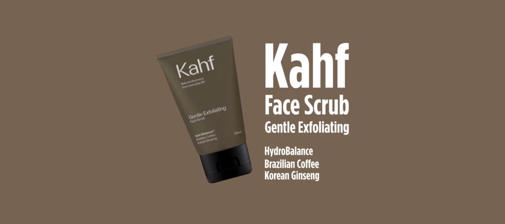 Face Scrub Kahf Gentle Exfoliating with HydroBalance, Brazilian Coffee & Korean Ginseng 100ml