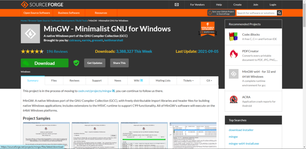 Website Download MinGW
